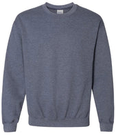 Gildan-HEATHER SPORT DARK NAVY-18000-Crewneck Sweatshirt-Adult 60/40 polyester/cotton