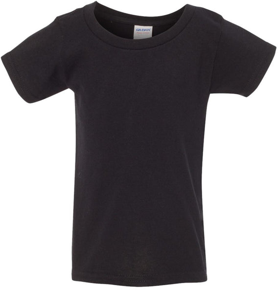 Gildan BLACK Toddler T-Shirt 5100P