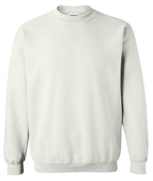 Gildan-WHITE-18000-Crewneck Sweatshirt-Adult